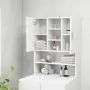vidaXL Шкаф за пералня, бял, снимка 6