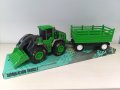 Комплект Трактор с ремарке, снимка 1 - Коли, камиони, мотори, писти - 38995487