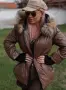 🤎 Естествен Косъм 🤎Дамско Зимно Яке 🤎XL, 2XL , 3XL , снимка 1