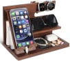 Дървен органайзър за телефон, снимка 1