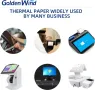 50 ролки, термохартия GOLDEN WIND 2 1/4 x 165 фута, 55GSM първокласно качество, бяла, 57 * 64 mm, снимка 6