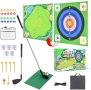 Нов Двустранен килим за голф дартс – тренировка и забавление у дома, снимка 1