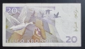 Швеция. 20 крони. 1991 година., снимка 2