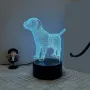 Холограмна 3D LED лампа Лабрадор,RGB Седемцветен Интелигентен Контрол,USB, снимка 5