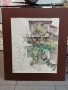 Стар  акварел с паспарту ,смесена техника на Владимир Мански, снимка 2