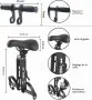ЧИСТО НОВА Предна детска седалка за планински велосипед Lueirltoy MTB с детско кормило и степенки, снимка 4
