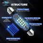 LED Крушки за плафон 41мм 12/24V G – TECH – T272, снимка 2