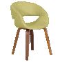 Дизайнерско кресло-трапезен стол с тапицерия-лилав,син,зелен,кафяв,сив,черен цвят дамаска, снимка 6