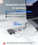 PULWTOP 4 порта 10G USB C ХЪБ за Mac,iMac,iPad и USB C лаптоп, снимка 5