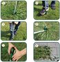 Нов инструмент за плевене на градината с дълга дръжка с 3 нокътя, снимка 6