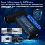 Акумулаторна компресирана въздушна четка (Air Duster) с LED дисплей и 9 приставки, снимка 3