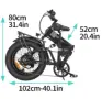Електрическо колело Ridstar H20PRO, 2000W, 48V, 23Ah, сгъваемо, снимка 1