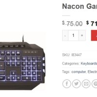 Нова геймърска клавиатура NACON CL-200 , снимка 6 - Клавиатури и мишки - 41753105