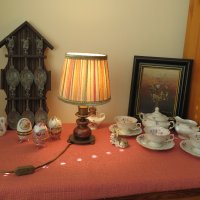 Стара, немска ,настолна лампа, снимка 3 - Настолни лампи - 41367419