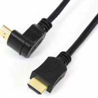 OMEGA HDMI КАБЕЛ v.1.4, 1,5м. Г-образен конектор, снимка 3 - Кабели и адаптери - 36186890