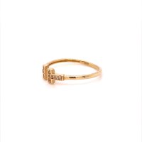 Златен дамски пръстен 1,17гр. размер:57 14кр. проба:585 модел:20131-6, снимка 2 - Пръстени - 42615843