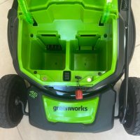 Косачка на батерии Greenworks 46cm, снимка 11 - Градинска техника - 41062527