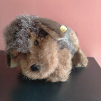 Колекционерска мека играчка Steiff Hund Junior Lumpi 2885/28, снимка 4 - Колекции - 44808475