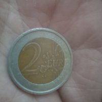 2 евро 2002г, Италия,Данте, грешка, дефект,RRR, снимка 4 - Нумизматика и бонистика - 42358728