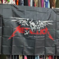 SEEK and DESTROY Metallica Flag- интериорен транспарант, снимка 2 - Китари - 40733200