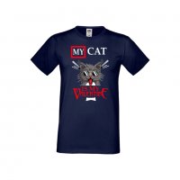 Мъжка тениска Свети Валентин My Cat Is My Valentine 3, снимка 7 - Тениски - 35715844