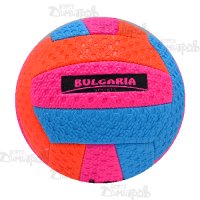 Неонова кожена волейболна топка BULGARIA малка  16см   , снимка 2 - Волейбол - 41401506