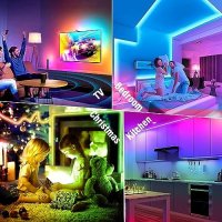 Нова LED Strip Light 3M Множество режими Синхронизация с музика Дом , снимка 3 - Лед осветление - 42311267