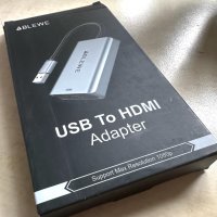 USB към HDMI адаптер, ABLEWE за MAC и Windows, снимка 4 - Суичове - 41755707