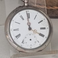 Стар швейцарски сребърен джобен часовник JURA, снимка 1 - Антикварни и старинни предмети - 41550575