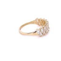 Златен дамски пръстен 2,24гр. размер:55 14кр. проба:585 модел:21943-4, снимка 2 - Пръстени - 44298141