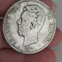 5 песети 1871 г сребро

Продадена , снимка 2 - Нумизматика и бонистика - 41758484