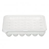 Кутия за яйца за с капак, Пластмасова , 30 места, Бяла, 33.5x27.8x7.3 см, снимка 2 - Кутии за храна - 40095275