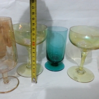 Ретро стъклени чаши , снимка 3 - Антикварни и старинни предмети - 36075202