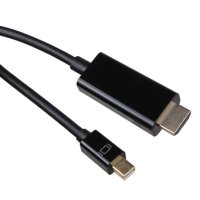  VCom Кабел Mini Display Port M / HDMI M 4K 2160p - CG615L-1.8m-4K Bl, снимка 4 - Кабели и адаптери - 41313721