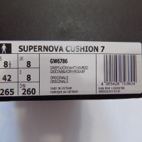 нови маратонки adidas supernova cushion 7 оригинални мъжки 42 26.5 см, снимка 17 - Спортни обувки - 44605742