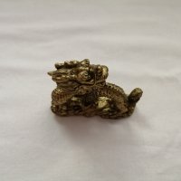 Сувенир малка статуетка китайски дракон в бронзов цвят , снимка 7 - Статуетки - 44466388