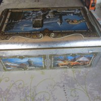 Уникална ламаринена тенекиена литографска кутия , снимка 3 - Колекции - 33946695