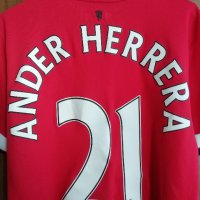 Manchester United Ander Herrera Nike оригинална тениска фланелка S, снимка 4 - Тениски - 38622344