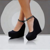 Модерни дамски обувки на платформа , снимка 4 - Дамски обувки на ток - 42358787