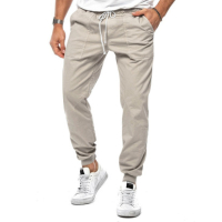 Мъжки ежедневни едноцветни панталони, 5цвята , снимка 3 - Панталони - 44825328