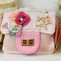 Бижуто на всяка малка дама! Стилни чанти с къса и дълга дръжка! Декорирани с перли,дантела и цветя!, снимка 7 - Други - 41308343
