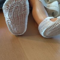 3 вида ръчно изплетени обувчици, снимка 3 - Бебешки обувки - 39305809