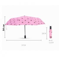 2433 Сгъваем автоматичен чадър на мечета с UV защита, снимка 10 - Други - 34235527