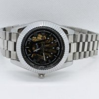 Мъжки луксозен часовник Rolex Crown 👑 Skeleton, снимка 6 - Мъжки - 41554683