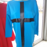 Нова блузка в синьо , снимка 2 - Блузи с дълъг ръкав и пуловери - 39883449