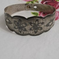 Винтидж сребърна гривна с ниело, снимка 1 - Антикварни и старинни предмети - 41973766