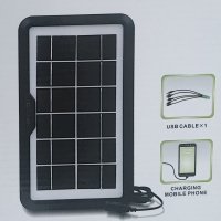 Соларни панели  от 4 до  15 вата с USB изход  и щипки за акумулатор, снимка 1 - Къмпинг осветление - 41190209
