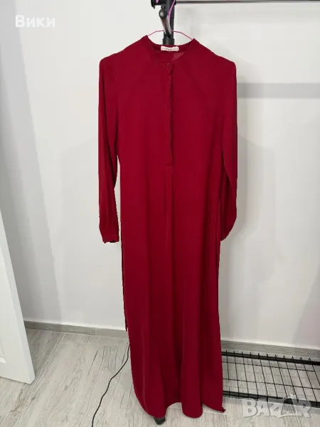 Червена рокля в размер S, снимка 1