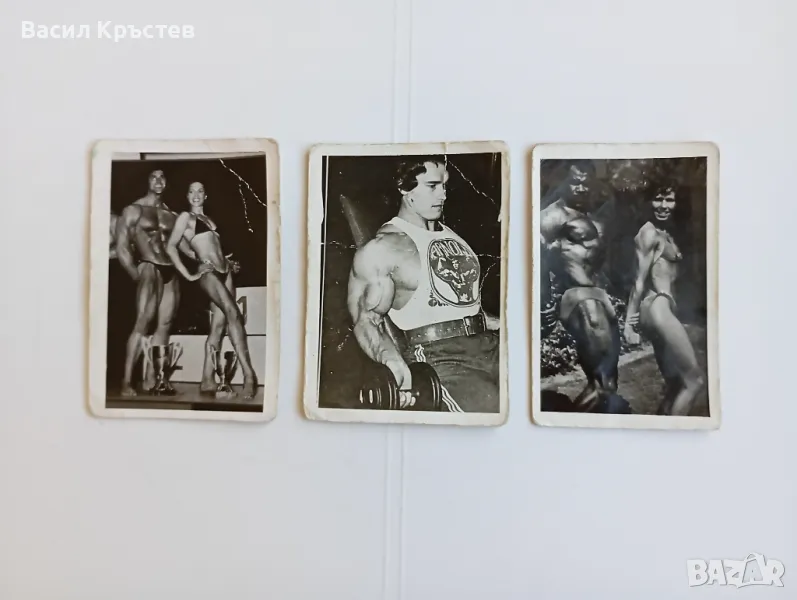 Картички, от стрелбище, тема - спорт, Културисти, 1967-1970 г., снимка 1