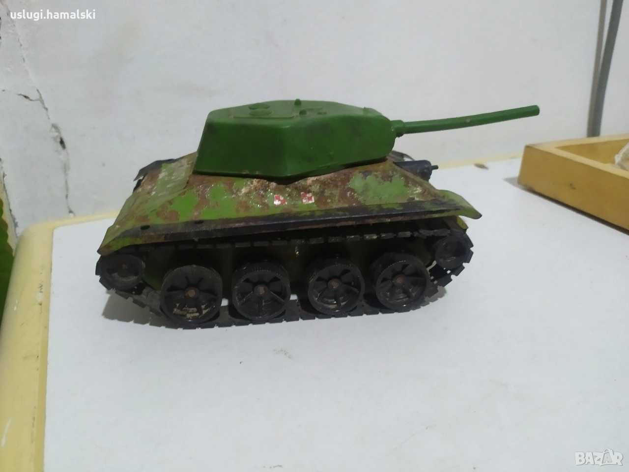 Стара ламаринена играчка/танк Rudy, снимка 1
